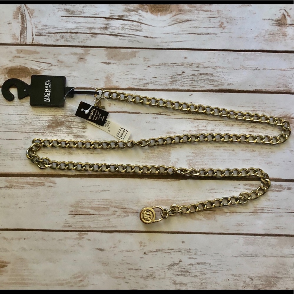 Women’s Michael Kors Gold Chain Belt
